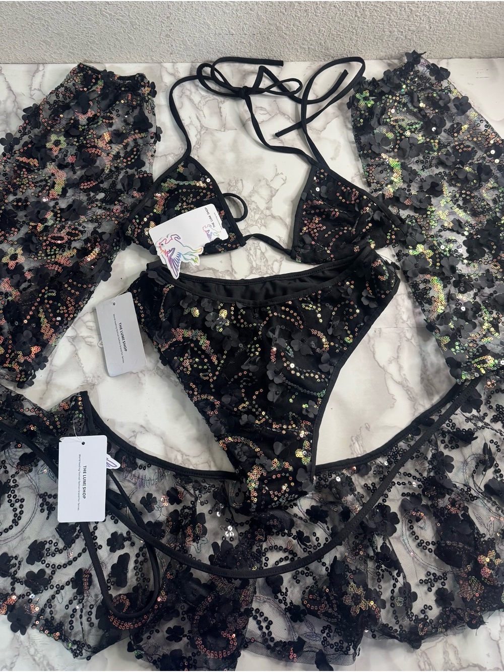 The Lumi Shop midnight blossom set